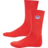 Toy Machine Skateboards Matokie Embroidered Logo Red Crew Socks - One size fits most