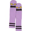 Toy Machine Skateboards Monster Face Lavender Crew Socks - One size fits most