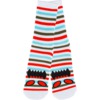 Toy Machine Skateboards Monster Face Mini Stripe Coral Crew Socks - One size fits most