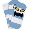 Toy Machine Skateboards Monster Big Stripe Lite Blue Crew Socks - One size fits most
