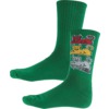 Toy Machine Skateboards Triple Cat Green Crew Socks - One size fits most