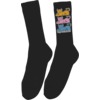 Toy Machine Skateboards Triple Cat Black Crew Socks - One size fits most
