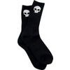 Zero Skateboards Skull Socks Black Crew Socks - One size fits most