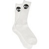 Zero Skateboards Skull Navy / White Crew Socks - One size fits most