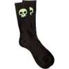 Zero Skateboards Skull Black / Glow Crew Socks
