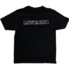 Lowcard Mag Outline Logo Black Boys Youth Short Sleeve T-Shirt - Small