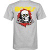Powell Peralta Ripper Grey Boys Youth Short Sleeve T-Shirt - Youth Large
