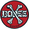 Powell Peralta Cross Bones Red Black Patch