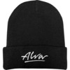 Alva Skateboards OG Logo Black / White Beanie Hat - One size fits most