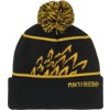 Anti Hero Skateboards Eagle Pom Black / Yellow Beanie Hat - One size fits most