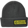 Anti Hero Skateboards Hecho Por Skateboarding Charcoal / Yellow Beanie Hat - One size fits most
