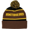 Anti Hero Skateboards Ice Cold Black / Brown / Gold Pom Beanie - One size fits most