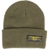 Anti Hero Skateboards Stock Eagle Cuff Olive Beanie Hat - One Size Fits All
