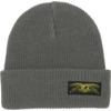 Anti Hero Skateboards Stock Eagle Label Cuff Charcoal / Yellow Beanie Hat - One size fits most