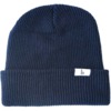 Braille Skateboards Simple B Slouch Navy Beanie Hat - One size fits most