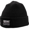 Creature Skateboards Support Patch Black Beanie Hat - One size fits most