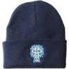 Dogtown Skateboards Cross Logo Navy / Blue Cross Beanie Hat - One size fits most
