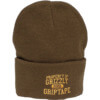 Grizzly Grip Tape Property of Grizzly Military Green Beanie Hat - One size fits most