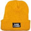 Lowcard Mag Longshoreman Mustard Yellow Beanie Hat - One Size Fits All