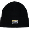 Real Skateboards Tough Threads Cuff Black Beanie Hat - One size fits most