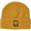 Spitfire Wheels Bighead Cuff Mustard / Black Beanie Hat - One size fits most Spitfire Wheels Bighead Cuff Mustard / Black Beanie Hat - One size fits most