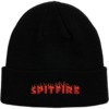 Spitfire Wheels Demonseed Script Black Cuff Beanie - One size fits most