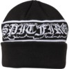 Spitfire Wheels Old E Drop Cuff Black / White Beanie Hat - One size fits most Spitfire Wheels Old E Drop Cuff Black / White Beanie Hat - One size fits most