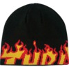 Thrasher Magazine Flame Black Skully Beanie - One size fits most