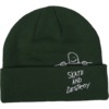 Thrasher Magazine Gonz Sad Fold Forest Green Beanie Hat - One size fits most