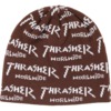 Thrasher Magazine Worldwide Brown Skully Beanie - One size fits most