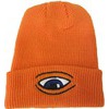 Toy Machine Skateboards Sect Eye Dock Orange Beanie Hat - One Size Fits Most