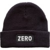 Zero Skateboards Army Patch Black Waffle-Knit Beanie - One size fits most