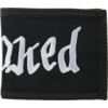 Krooked Skateboards Double OK Script Black / Blue Bi-Fold Wallet