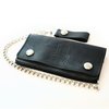 Suicidal Skates Logo Black Chain Leather Wallet