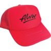Alva Skateboards OG Logo Red / Black Mesh Trucker Hat - Adjustable