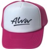 Alva Skateboards OG Logo White / Magenta Mesh Trucker Hat - Adjustable