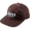 Baker Skateboards Brand Logo Corduroy Hat
