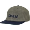 Krooked Skateboards Double OK Script Strapback Grey / Navy Hat - Adjustable