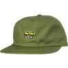 Krooked Skateboards Eyes Snapback Olive / Yellow Hat - Adjustable