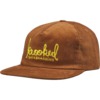 Krooked Skateboards Skript Brown / Gold Hat - Adjustable