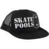 Lowcard Mag Skate Pools Black / White Mesh Trucker Hat - Adjustable