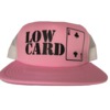 Lowcard Mag OG Logo Pink / Black / White Mesh Hat - Adjustable