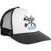 Powell Peralta Vato Rat Bones Mesh Trucker Black / White Mesh Trucker Hat - Adjustable