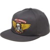 Powell Peralta Winged Ripper Patch Carcoal Hat - Adjustable