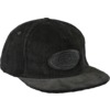 Real Skateboards Oval Cord Black Hat - Adjustable