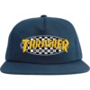 Thrasher Magazine Checkered Oval Navy Hat - Adjustable