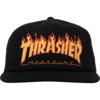 Thrasher Magazine Printed Flame Black Hat - Adjustable