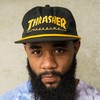 Thrasher Magazine Rope Black / Gold Snapback Hat - Adjustable