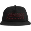 Thrasher Magazine Shadow Mag Logo Black Hat - Adjustable