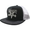 Thrasher Magazine SK8 Goat Black / Silver Mesh Trucker Hat - Adjustable